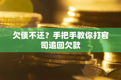 武汉欠债不还？手把手教你打官司追回欠款