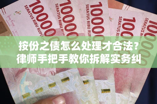 武汉按份之债怎么处理才合法？律师手把手教你拆解实务纠纷