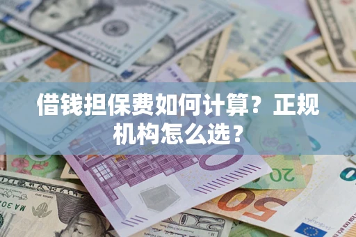 武汉借钱担保费如何计算？正规机构怎么选？