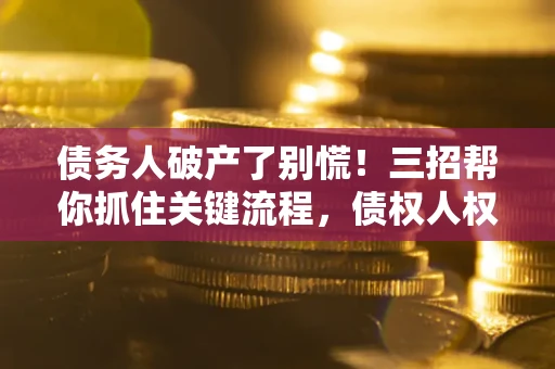 武汉债务人破产了别慌！三招帮你抓住关键流程，债权人权益不再缩水