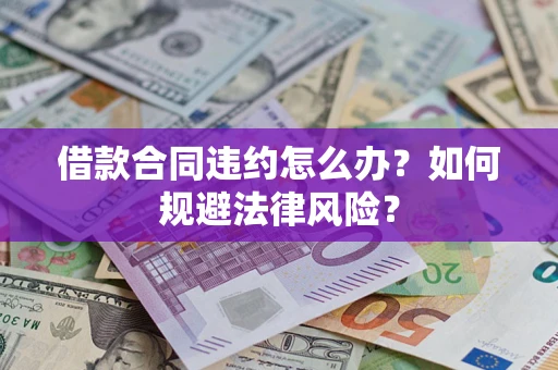 武汉借款合同违约怎么办？如何规避法律风险？