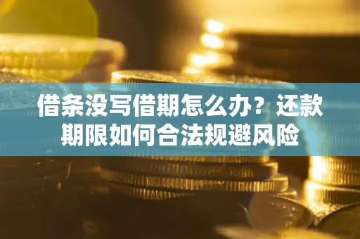 武汉借条没写借期怎么办？还款期限如何合法规避风险